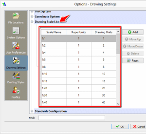 draftsight 2016 metric settings