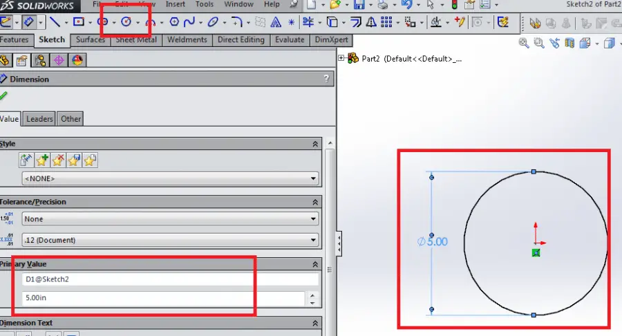 Create A Lofted Surface For SolidWorks Surface Modeling